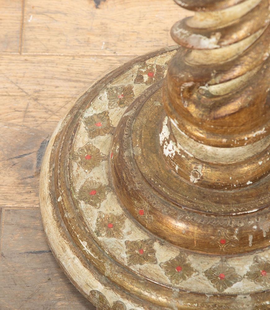 20th Century Italian Carved Wood Torchiere Stand OF8037819