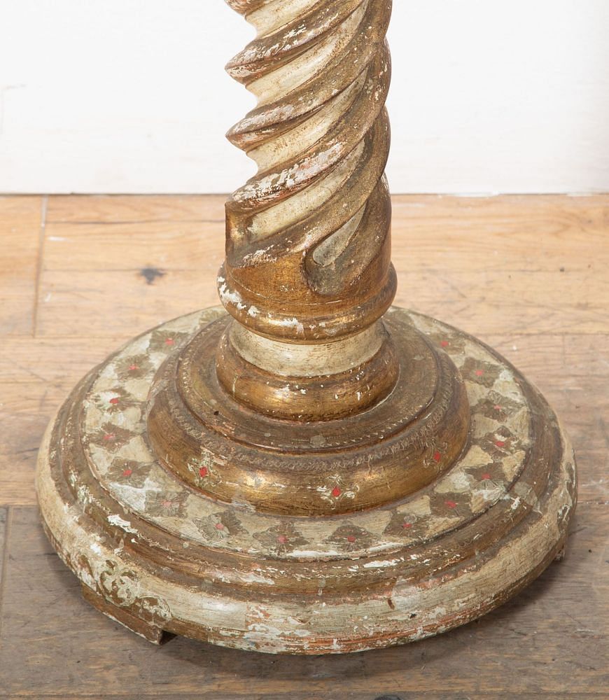 20th Century Italian Carved Wood Torchiere Stand OF8037819