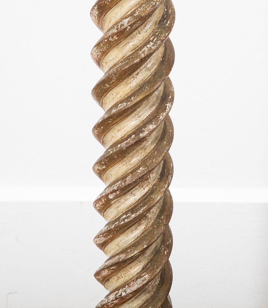 20th Century Italian Carved Wood Torchiere Stand OF8037819