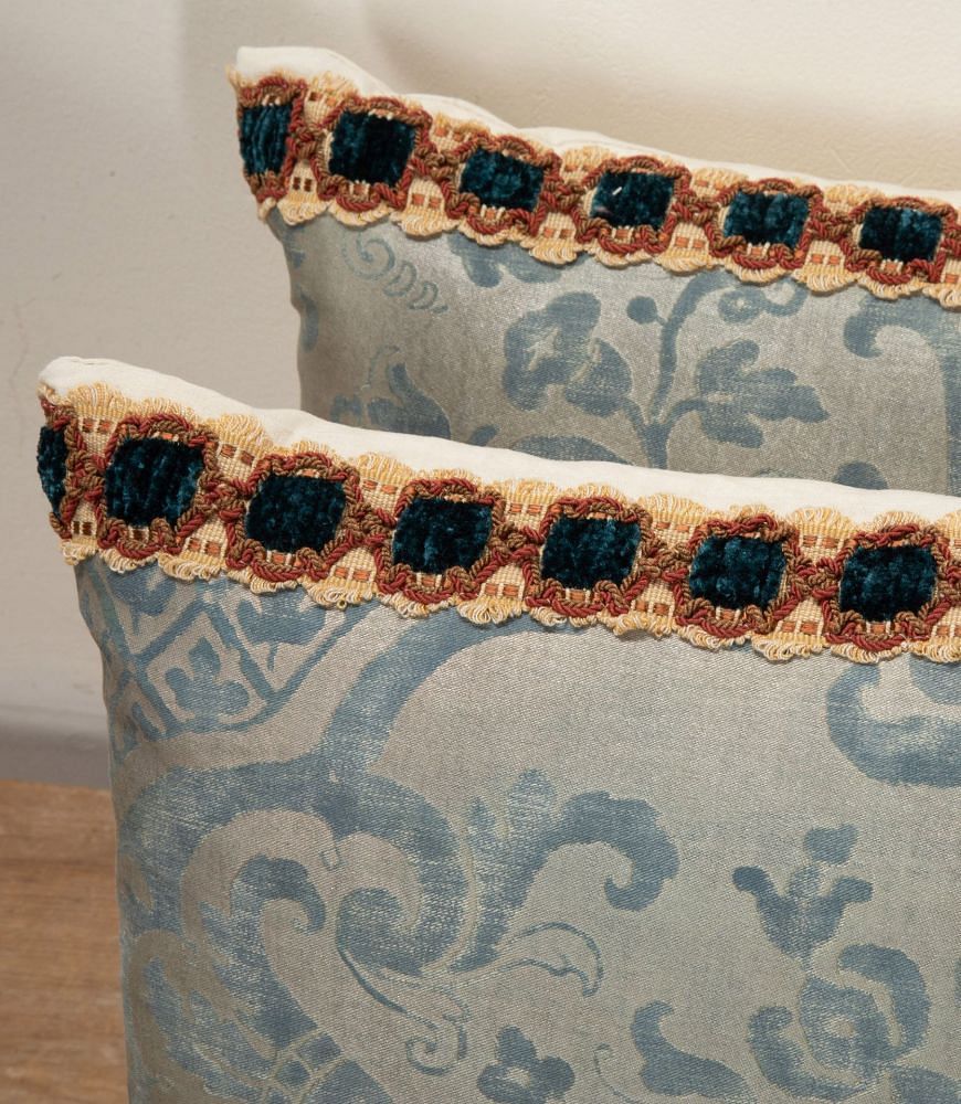 Large 20th Century Italian Fortuny Carnavalet Oblong Cushion RT1341882
