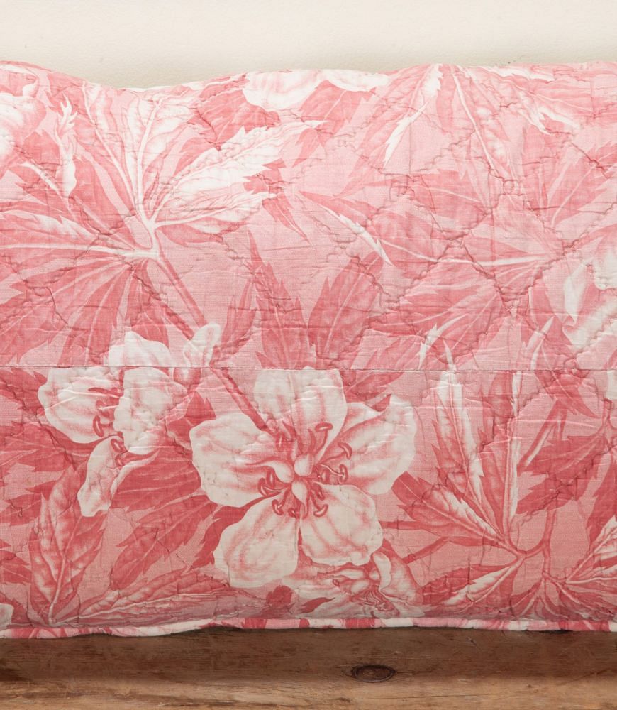 Huge 19th Century French Floral Quilted Cushion RT1341897