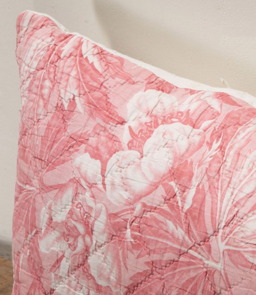 Huge 19th Century French Floral Quilted Cushion RT1341897