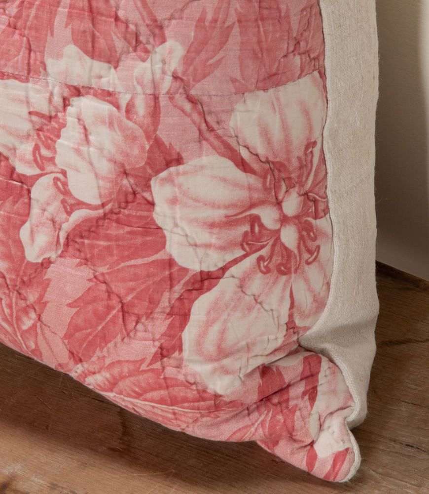 Huge 19th Century French Floral Quilted Cushion RT1341897