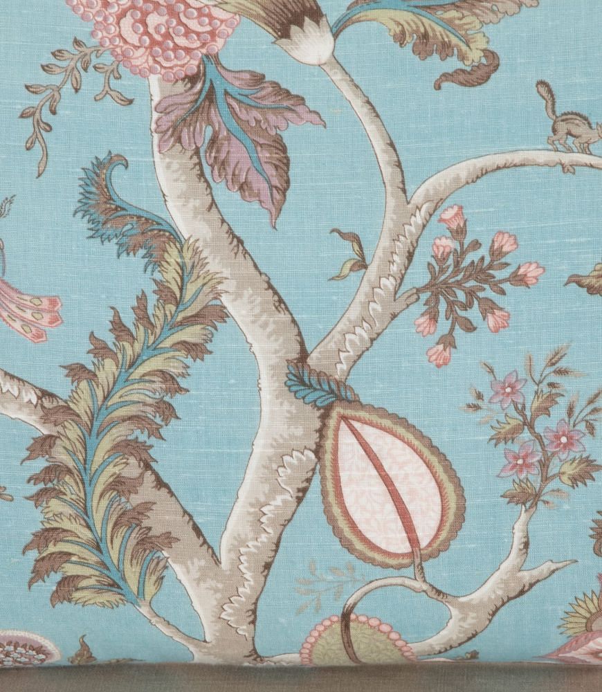 20th Century French Linen Cushion with Floral and Squirrel Decoration RT1342943