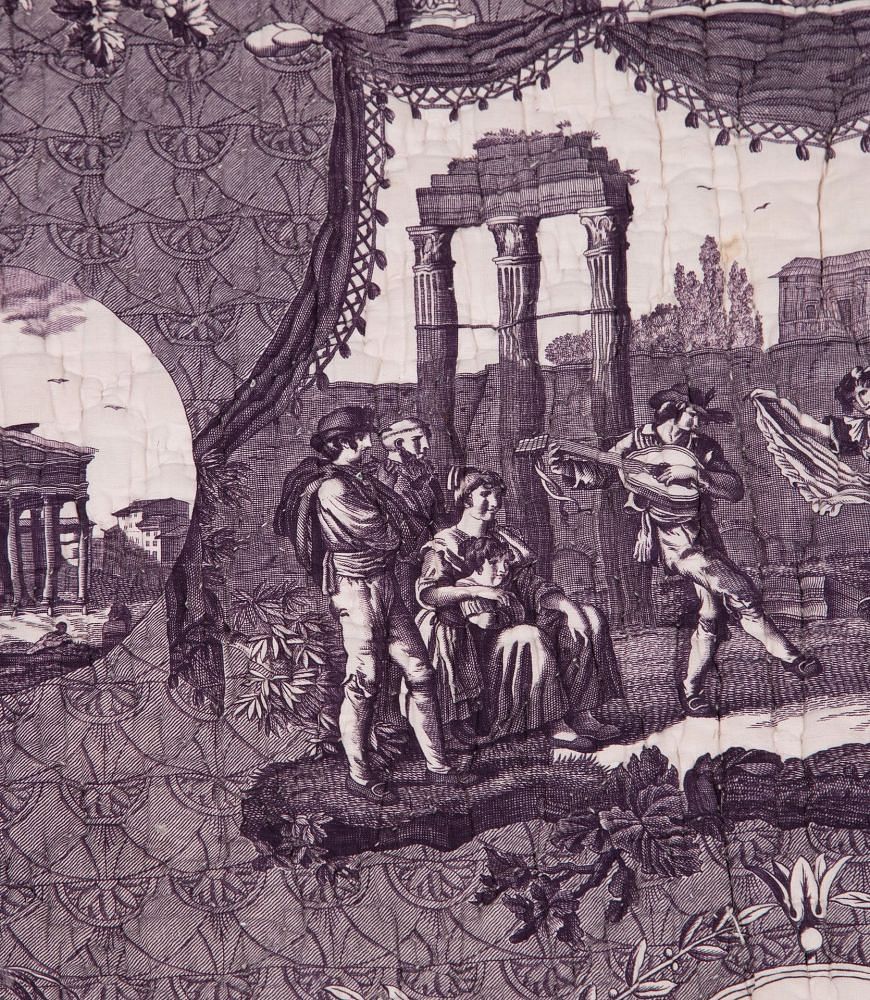 French 'Le Romain' Toile de Jouy Panel RT4235724