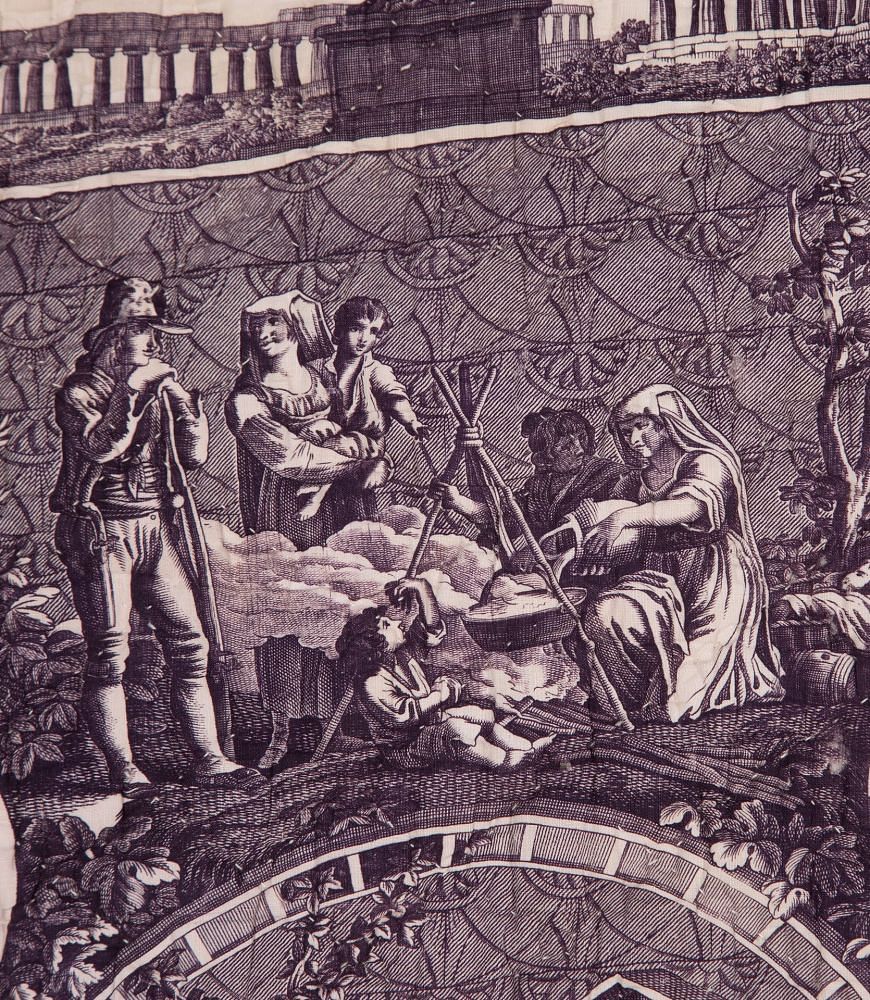 French 'Le Romain' Toile de Jouy Panel RT4235724