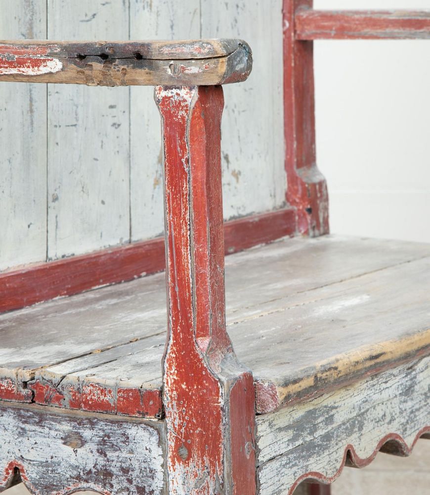 19th Century French Painted Bench SB1541946