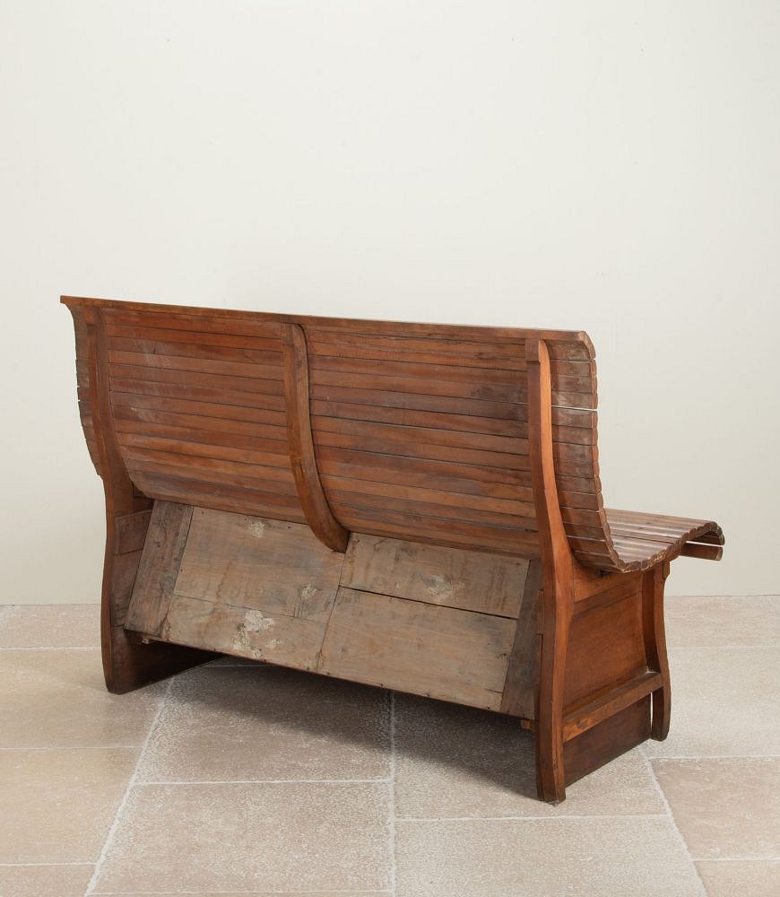 Large Mid-20th Century American Maple Wood Bench SB1542081