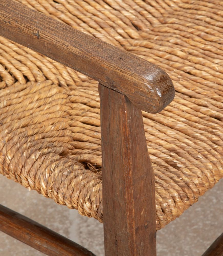 19th Century Spanish Rush Seated Bench SB2642585
