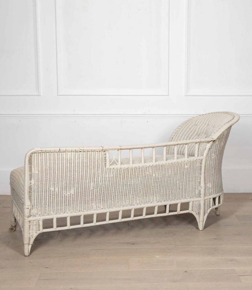20th Century English Lloyd Loom Style Upholstered Daybed SB9236719