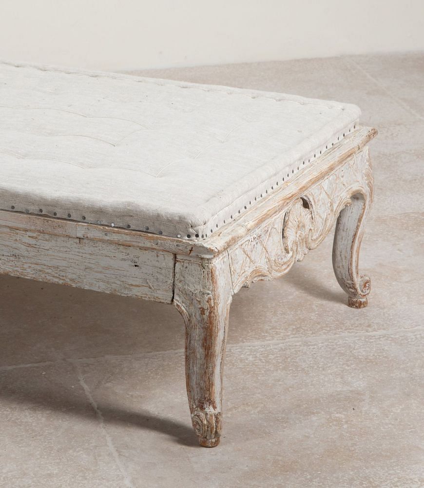 Long 18th Century Swedish Rococo Bench ST1341567