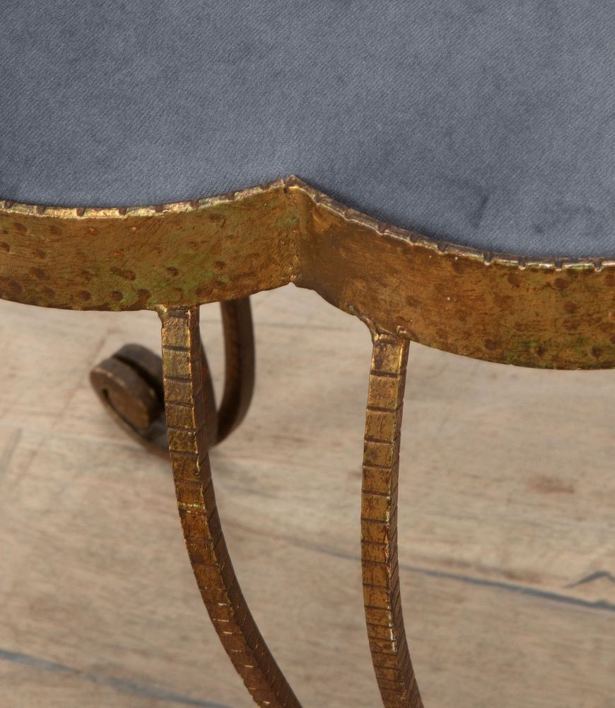 Pair of 20th Century Italian Gilded Iron Stools ST3039770