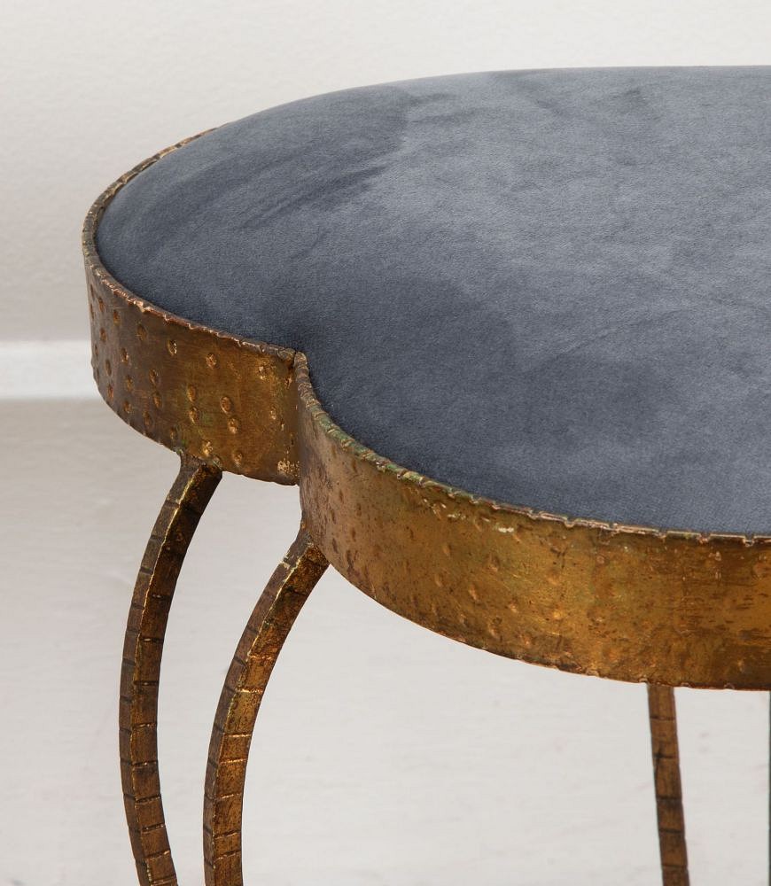Pair of 20th Century Italian Gilded Iron Stools ST3039770