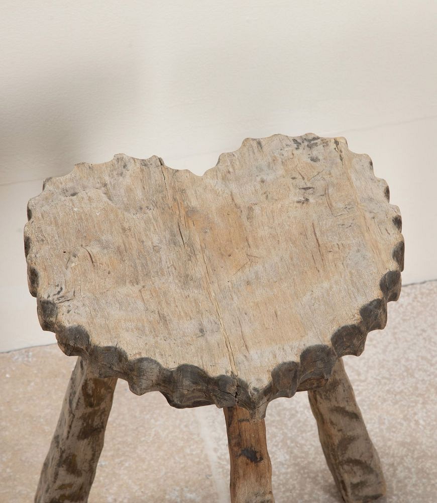 Pair of 20th Century Pine Rustic Low Stools ST3841711