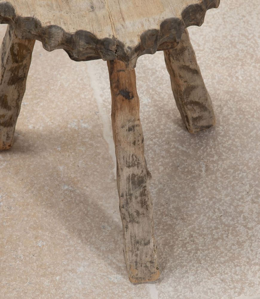 Pair of 20th Century Pine Rustic Low Stools ST3841711
