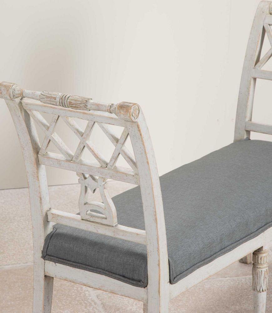 Pair of 19th Century Swedish Stamped Window Benches ST6041463