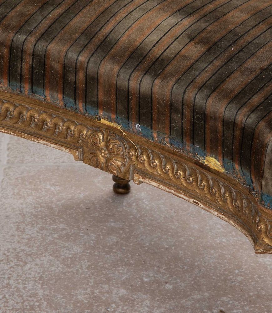 Late 19th Century French Giltwood Louis XVI Style Footstool ST8541858