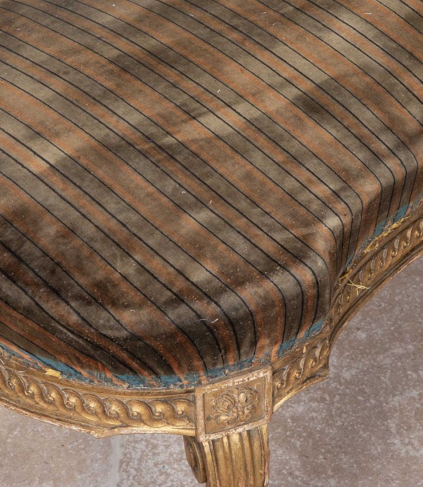 Late 19th Century French Giltwood Louis XVI Style Footstool ST8541858