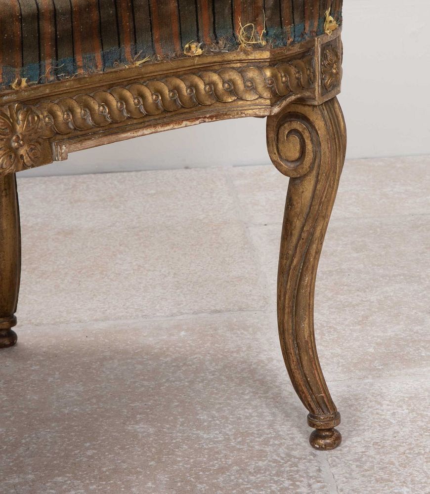 Late 19th Century French Giltwood Louis XVI Style Footstool ST8541858