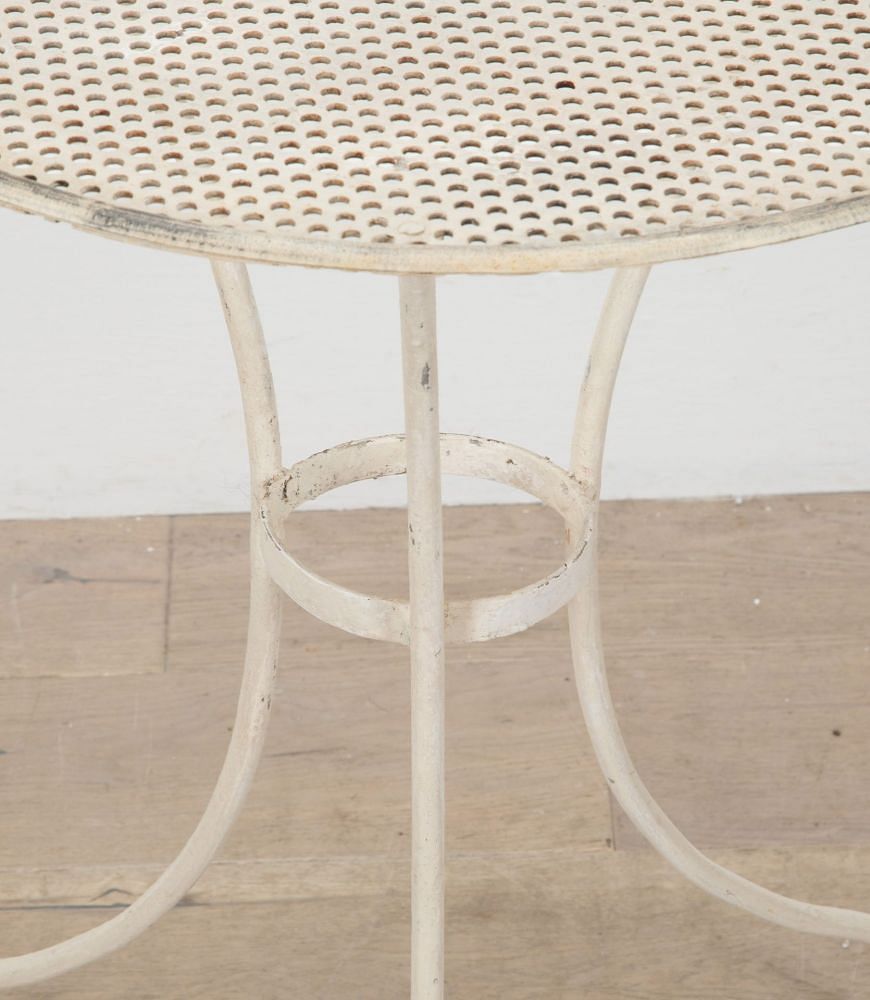 19th Century French Iron Gueridon Garden Table on Tripod Base TA1538394