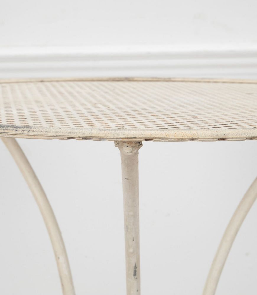 19th Century French Iron Gueridon Garden Table on Tripod Base TA1538394