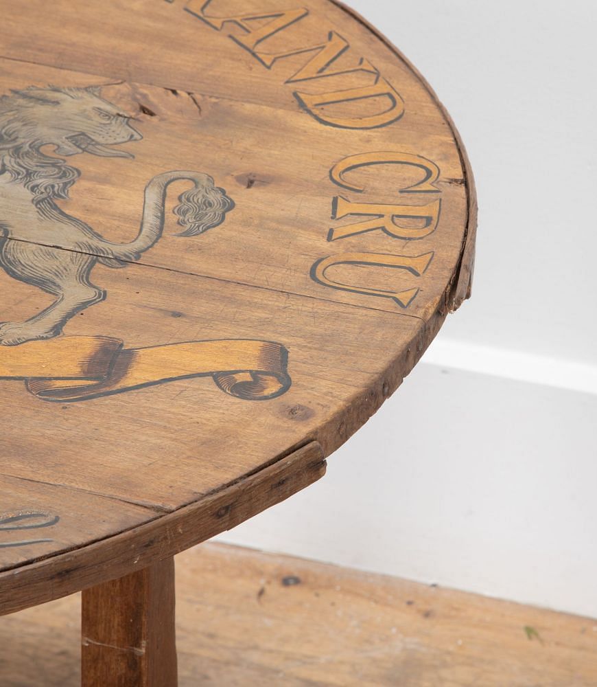 Hand Painted French Vendange Wine Tasting Table TA2537352