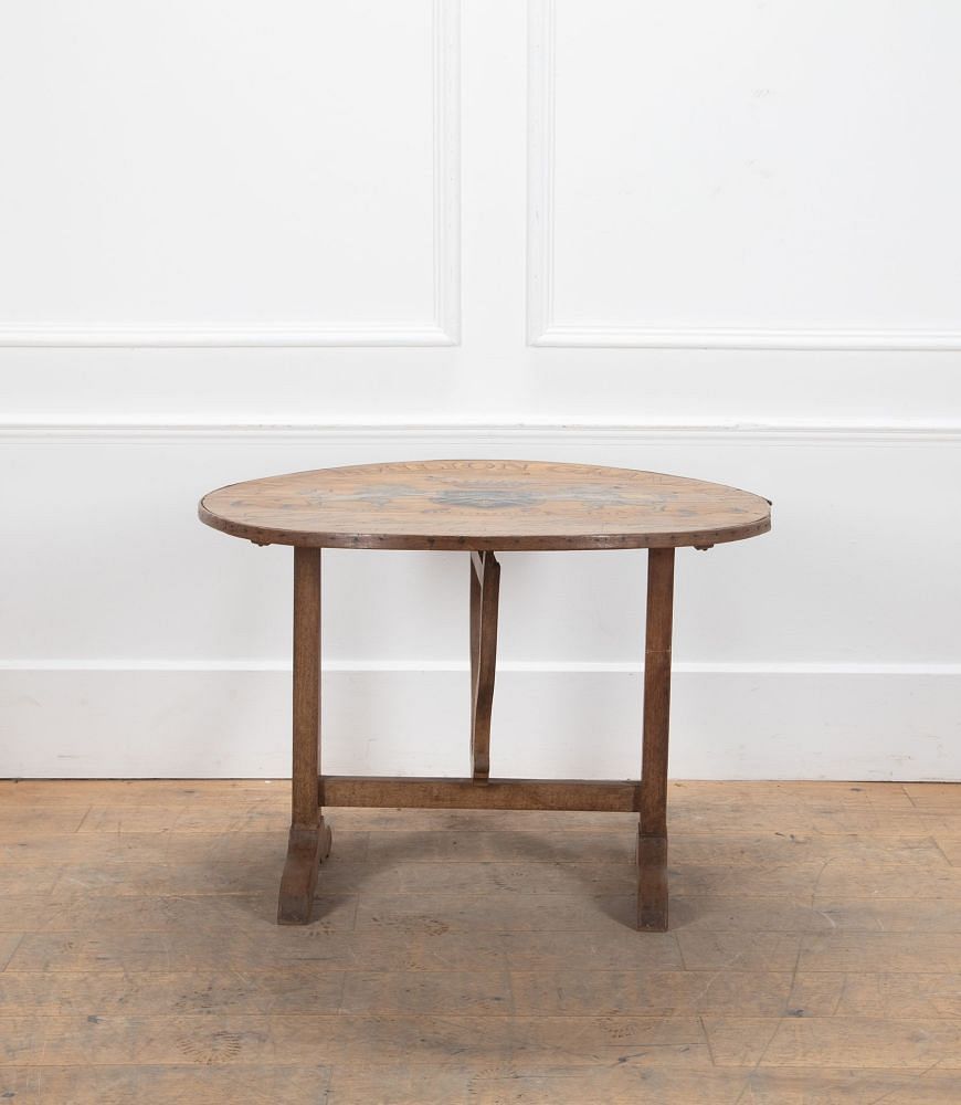 Hand Painted French Vendange Wine Tasting Table TA2537352