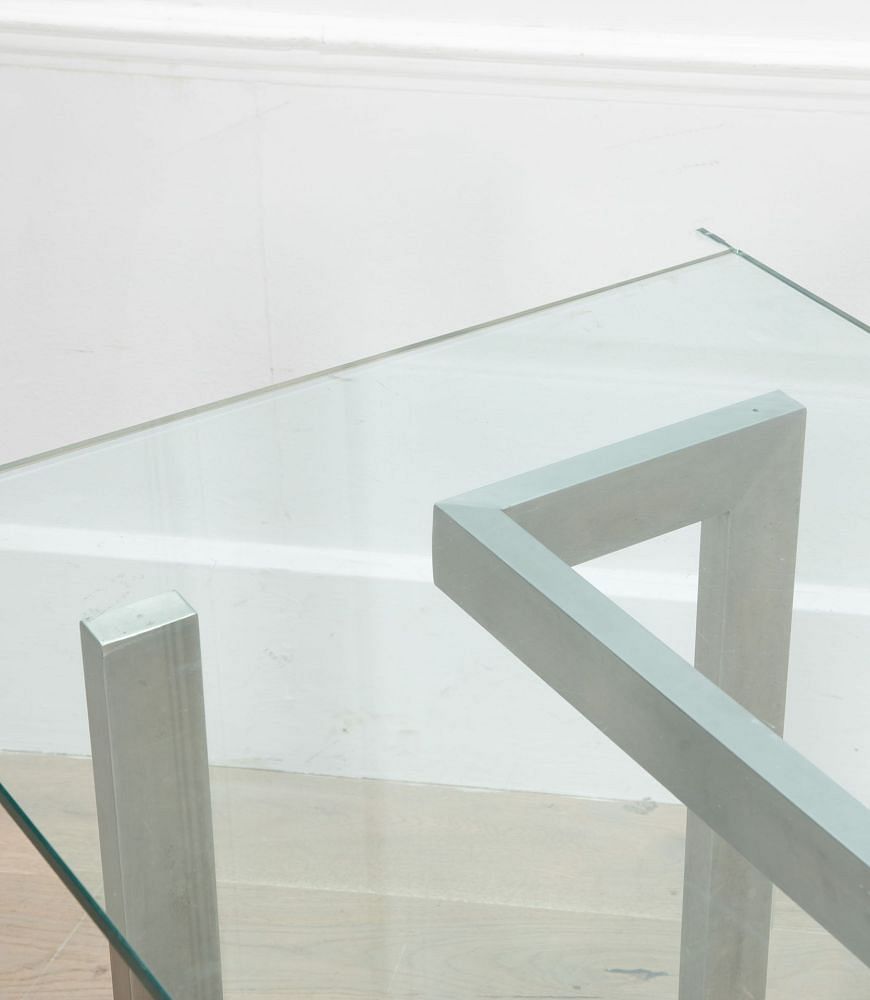 20th Century Stainless Steel Modernist Table TA2935565