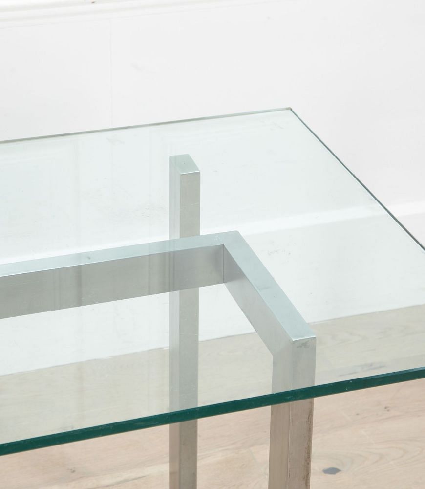 20th Century Stainless Steel Modernist Table TA2935565