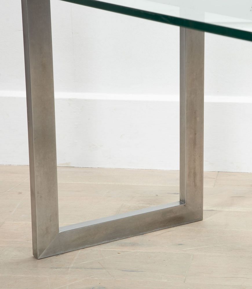 20th Century Stainless Steel Modernist Table TA2935565