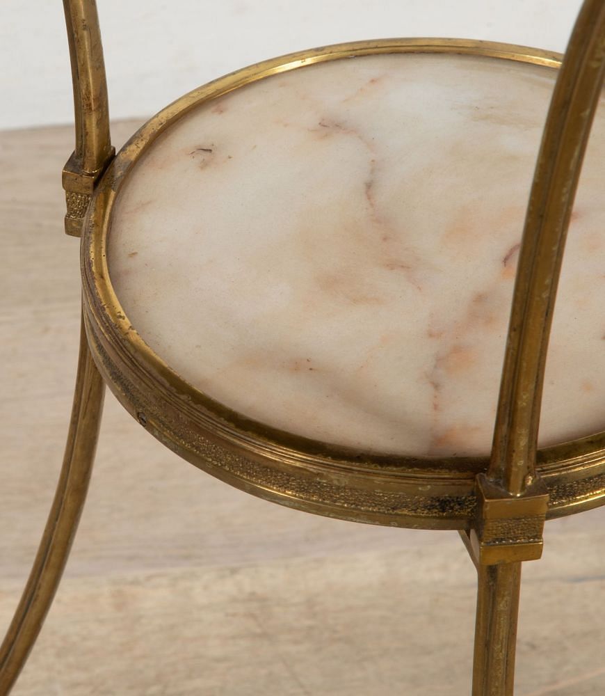 Pair of 19th Century Louis XVI Style Gilt Bronze Gueridons TA4140303