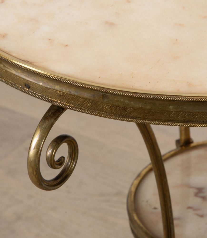 Pair of 19th Century Louis XVI Style Gilt Bronze Gueridons TA4140303