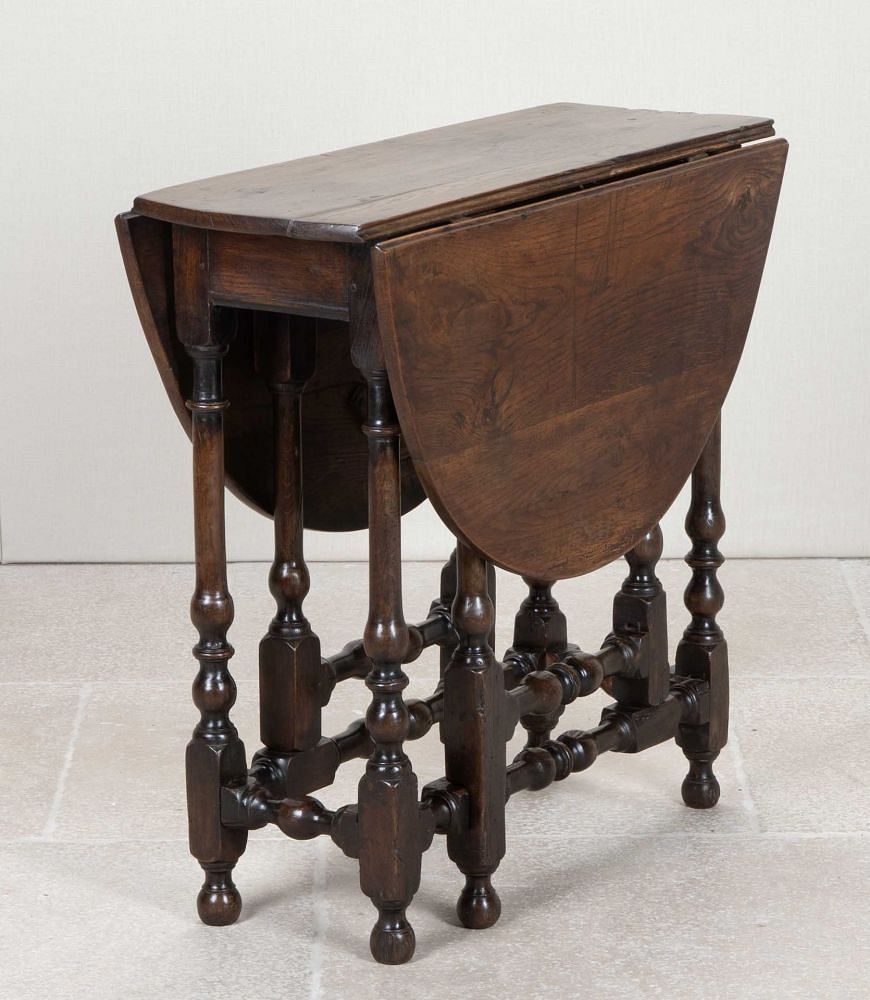 18th Century English Provincial Oak Gate Leg Table TA4343191