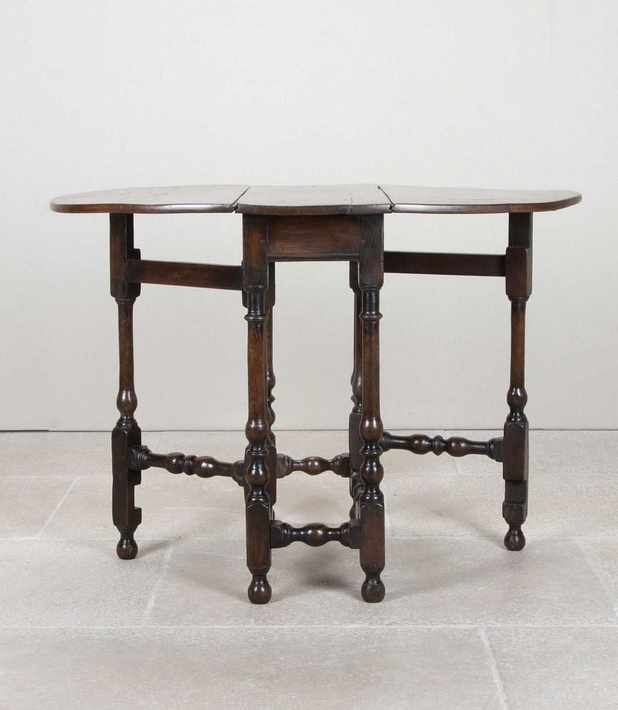 18th Century English Provincial Oak Gate Leg Table TA4343191