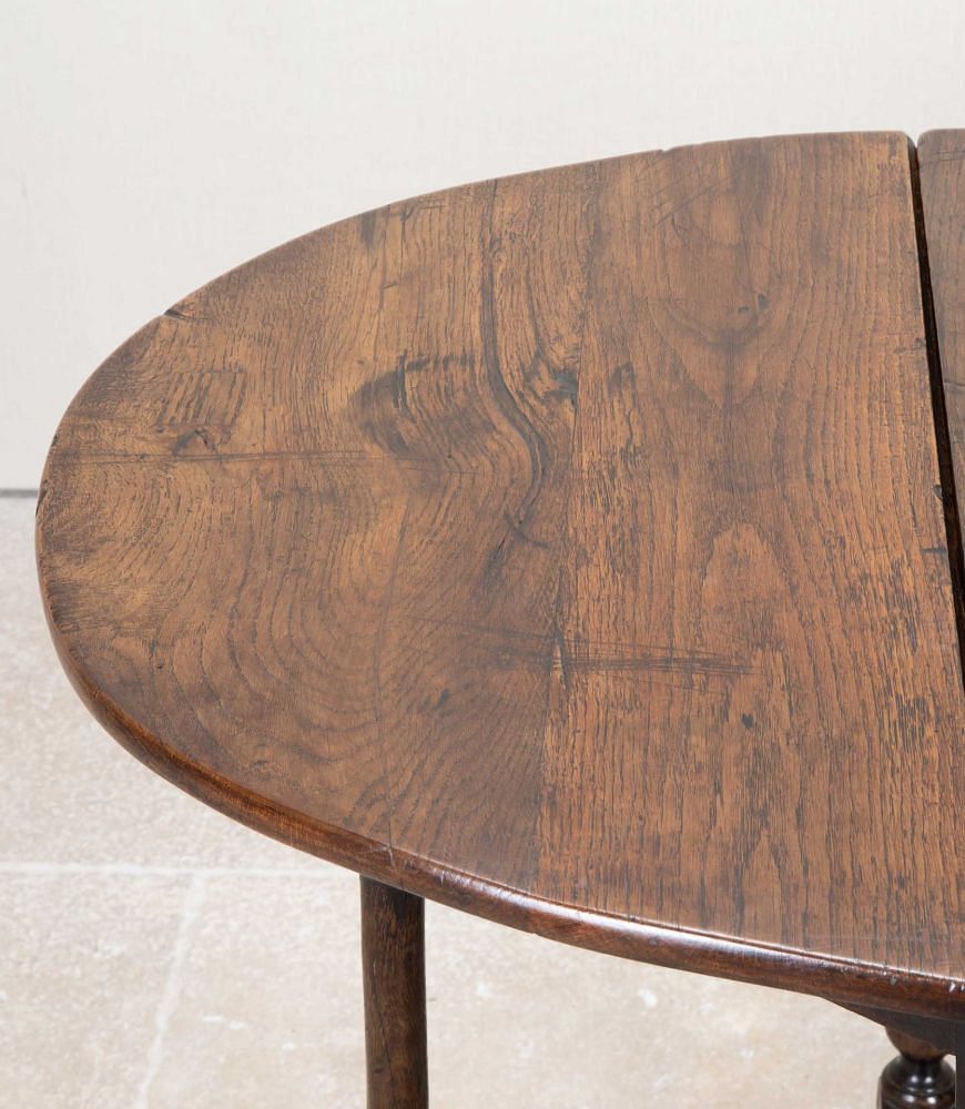 18th Century English Provincial Oak Gate Leg Table TA4343191