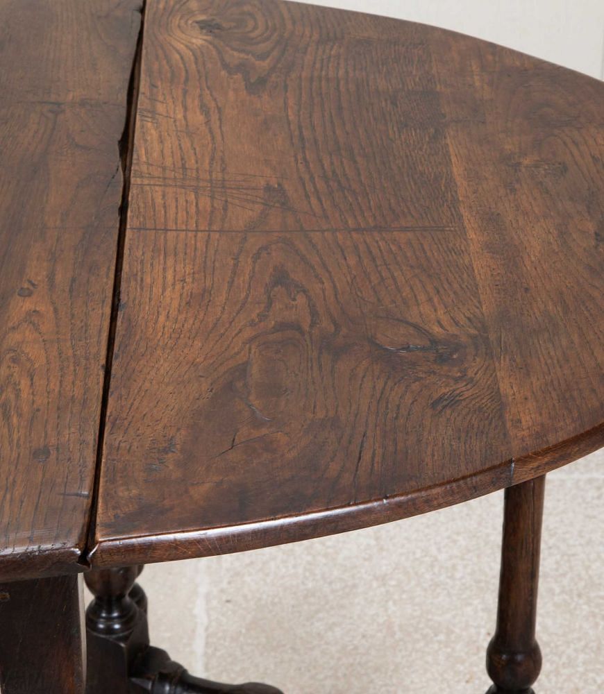 18th Century English Provincial Oak Gate Leg Table TA4343191