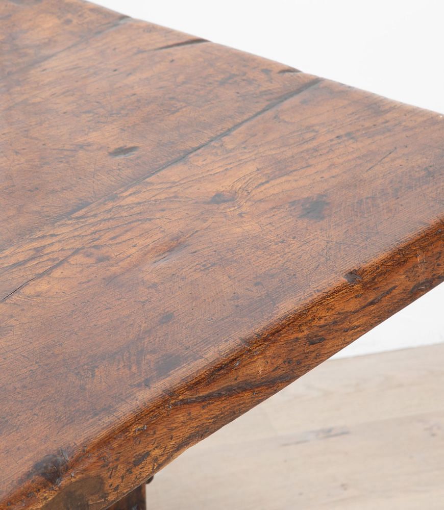 19th Century Oak X-Frame Refectory Table TA5237371