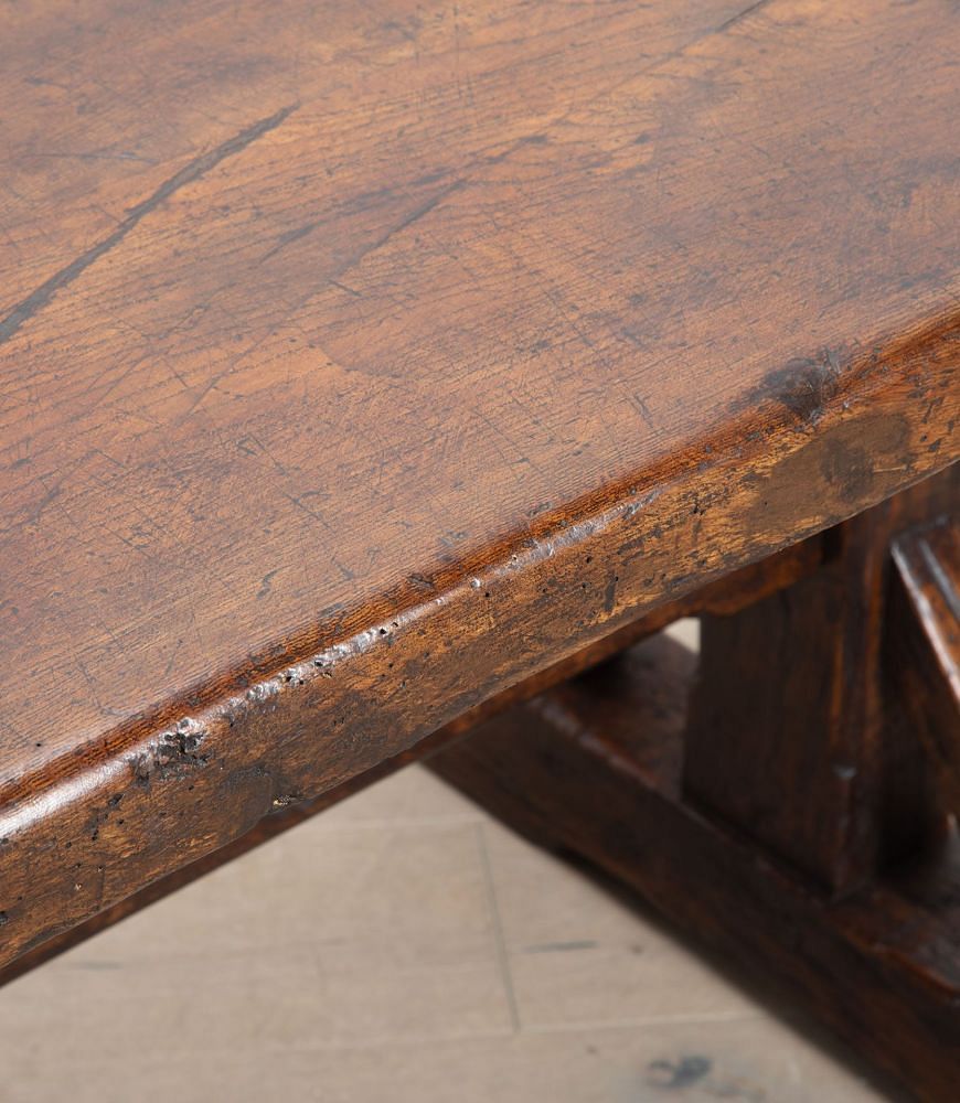 19th Century Oak X-Frame Refectory Table TA5237371