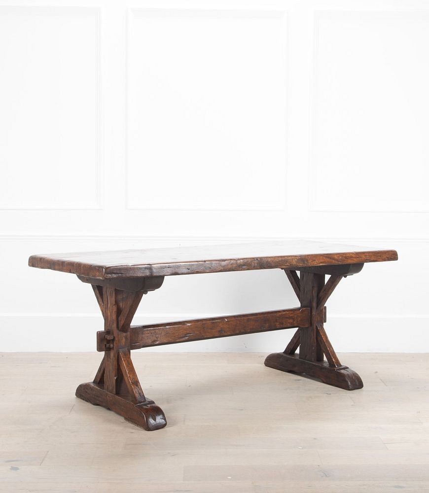 19th Century Oak X-Frame Refectory Table TA5237371