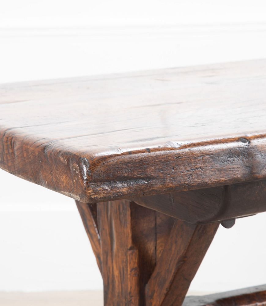 19th Century Oak X-Frame Refectory Table TA5237371