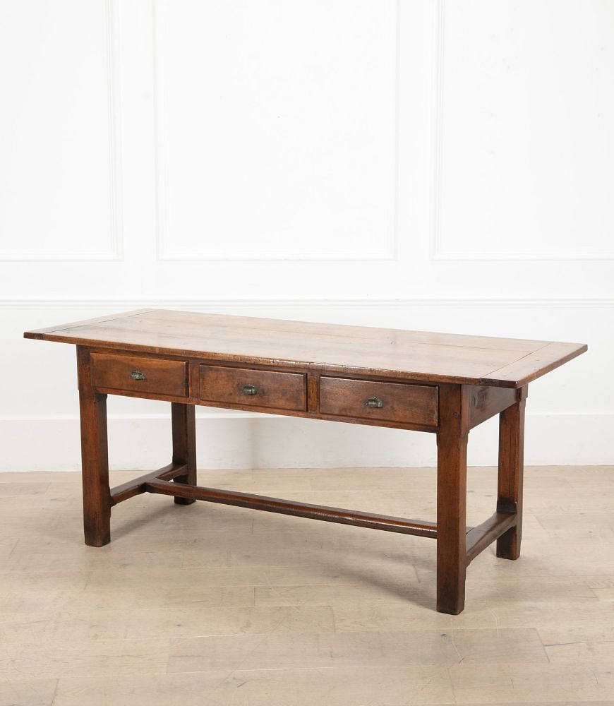 Small 19th Century French Walnut Drapers Table TA8541117