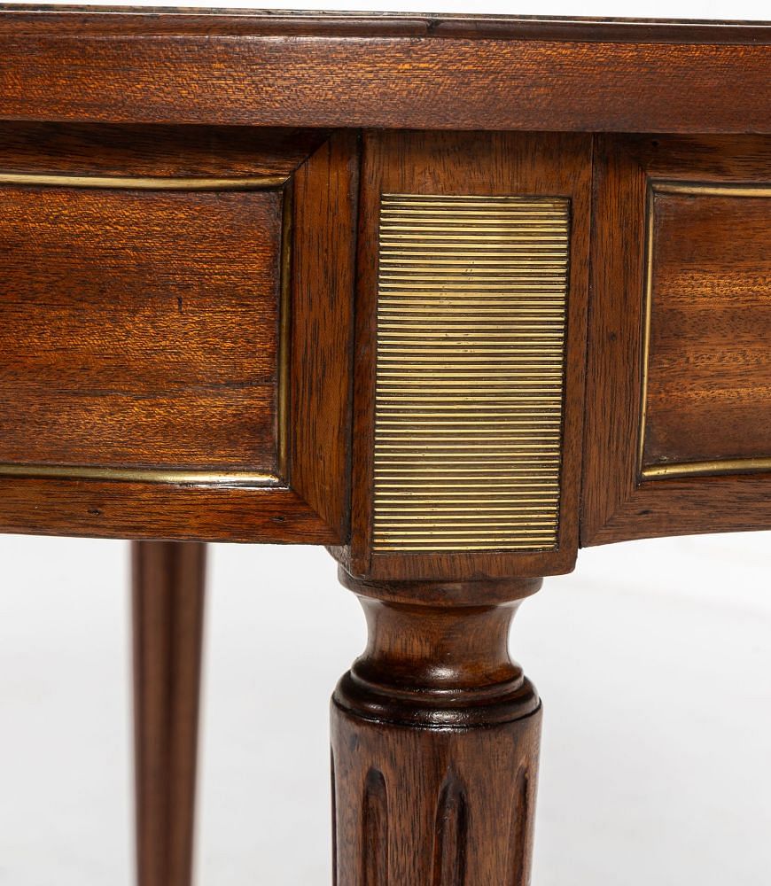 19th Century French Mahogany Marble Top Table TC0643153