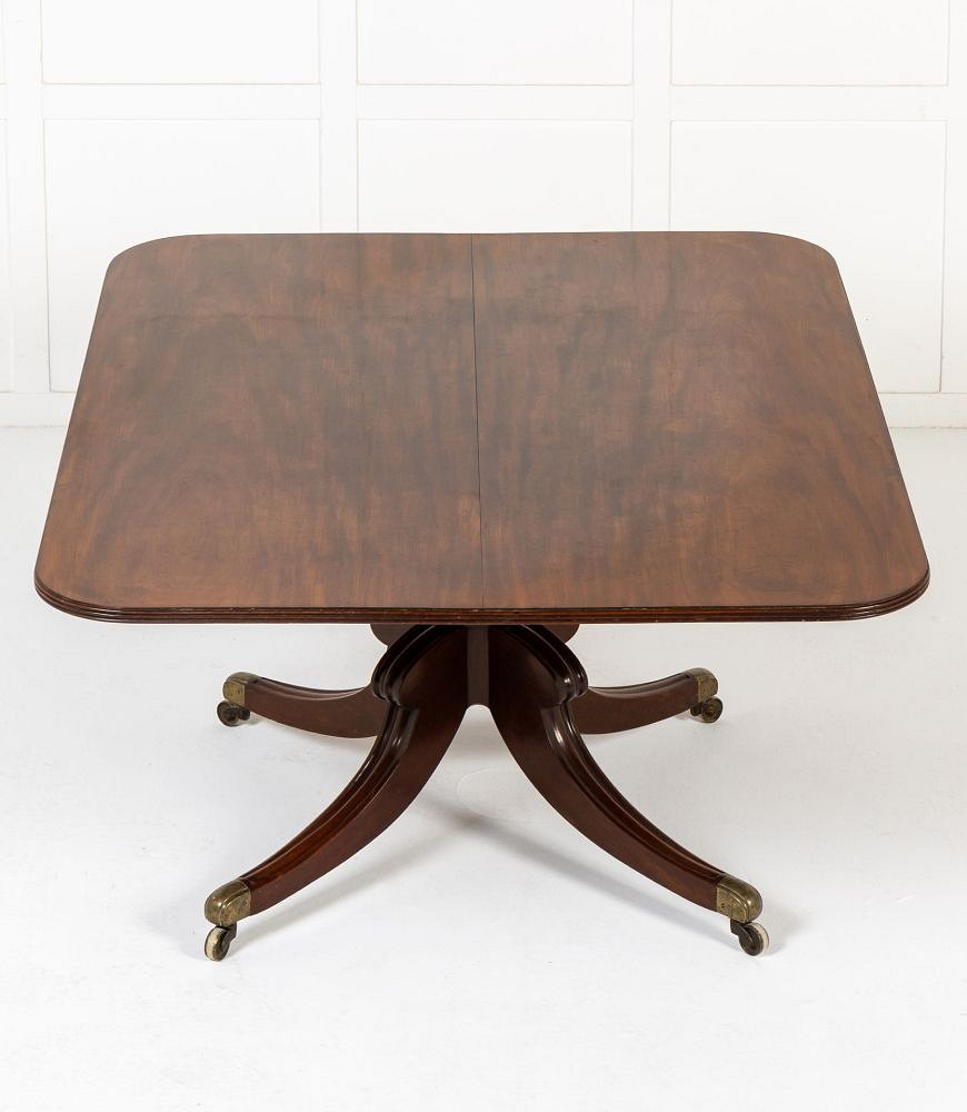 Large Scale 19th Century English Regency Mahogany Tilt Top Table TC0643155