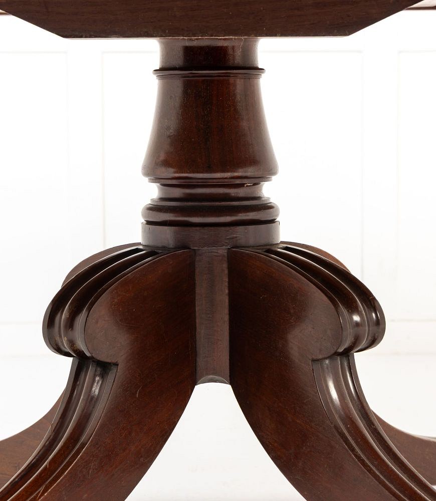 Large Scale 19th Century English Regency Mahogany Tilt Top Table TC0643155