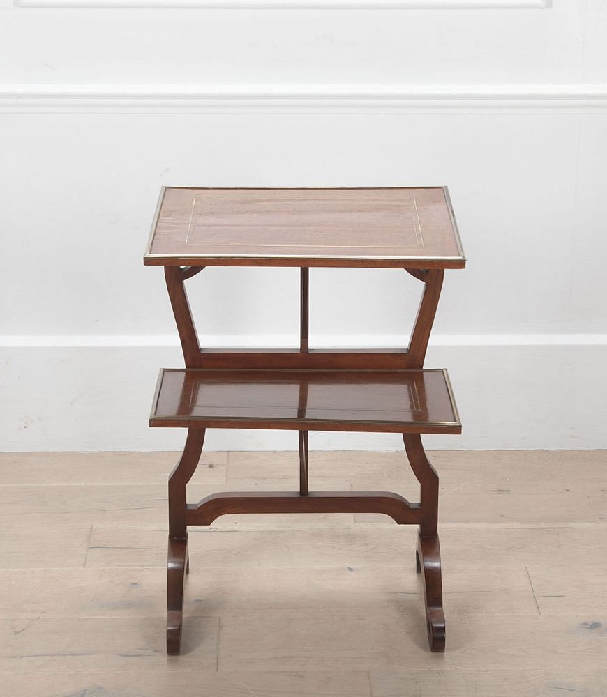 19th Century French Folding Tea Table Attributed to the House of Giroux TC1534387
