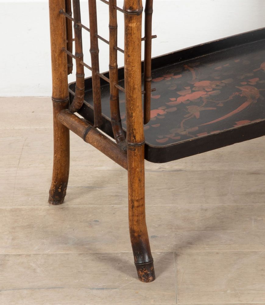 19th Century French Aesthetic Movement Bamboo Chinoiserie Side Table TC1538438