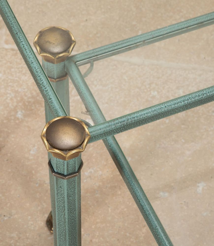 Pair of 20th Century Blue Metal Side Tables TC1843175