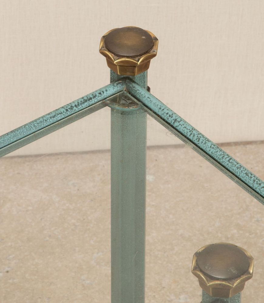 Pair of 20th Century Blue Metal Side Tables TC1843175