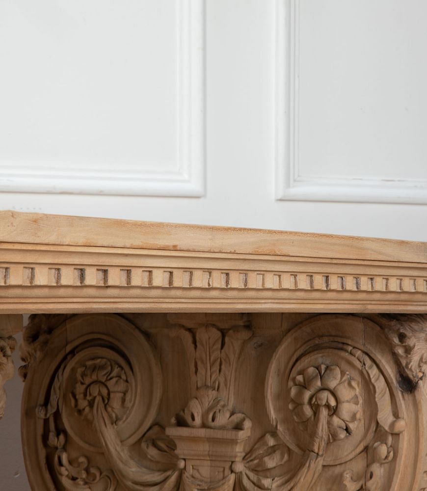 Large 19th Century Bleached Walnut Centre Table TC2334371