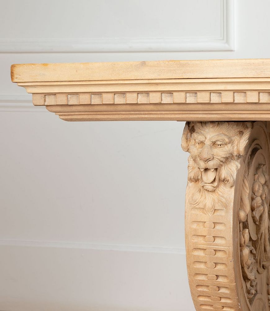 Large 19th Century Bleached Walnut Centre Table TC2334371